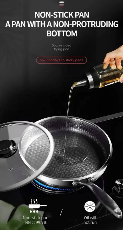 304 Stainless Steel Frying Pan Nonstick Pan Fried Steak Pot