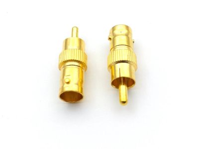 ┋✧ 6pcs Gold plated BNC Female - RCA Phono Male Adapter for DVR CCTV Video Camera