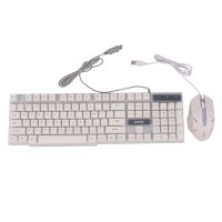 Sunrose T20 104 Keys Splashproof Usb Wired Keyboard &amp; Mouse Set For Home Office Computer Game Keyboard And Mouse Combos For Game Lol