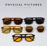 R Classic All-match Black Frame Brown . nd Designer UV Protection Sunglasses, The Same Style for Men and Women