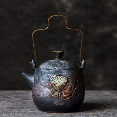 Lotus Pottery Kettle Vintage Teapot Tea Ceremony Set Milk Oolong Tea Tie Guan Yin Jasmine Teaware Type
