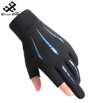 Finger Outdoor Fishing Two Finger Man Gloves Driving Mittens Cycling Gloves