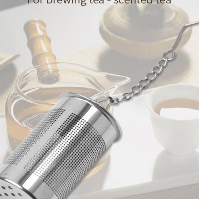 【LZ】☌✽  Infusor de chá de aço inoxidável 304 Filtro de chá de prata Pode ser reciclado Cozinha Home Party Supplies