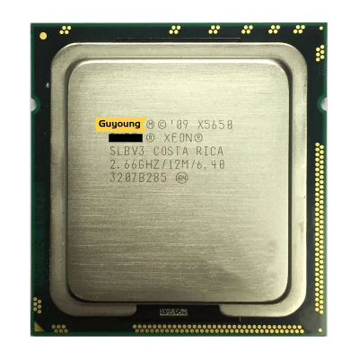 Xeon X5650 2.667 GHz ใช้เครื่องประมวลผลซีพียูหกแกนสิบสองเส้น12ม. 95W LGA 1366