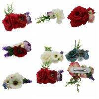 【hot】✆☬✈  baby headband simulation flowers hair clips Photography props hairpin Children accessories Wedding Bride Beach