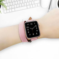 Apple Watch Accessorie Strap Leather Connected 44mm 40mm 45mm 41mm 42mm 38mm Solo Loop Luxury Bracelet Serie 3 4 5 6 SE 7