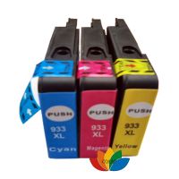 3 Compatible color Ink Cartridge For Officejet 6100 6600 6700 Premium HP 933 XL 933XL Cyan  Magenta  Yellow Ink Cartridges