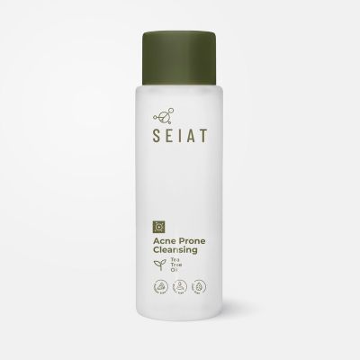 SEIAT Acne Prone Cleansing  ซีแอท แอคเน่ โพรน คลีนซิ่ง ผลิตภัณฑ์เช็ดทำความสะอาดผิวหน้า และลบเครื่องสำอาง ขนาด150 ml