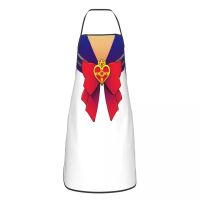 Sailors Moon Scout Bow Apron for Women Men Unisex Bib Japanese Anime Cooking Kitchen Tablier Cuisine Chef Baking