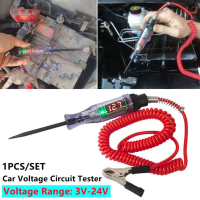 เครื่องทดสอบวงจรแรงดันไฟรถบรรทุกรถยนต์จอแสดงผลดิจิตอล Long Probe Circuit Detection Pen