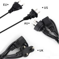 1x Durable 3PIN AC Power Cord EU US AU UK Plug 10A Cable Extension Wire Adapter Lead Wire Power Cord For PC Laptop AC Adapter