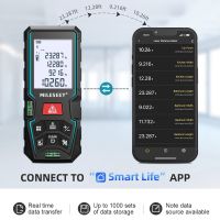 MILESEEY-Medidor De Distancia Láser D5T, Cinta Métrica Inteligente Con Bluetooth, Con Aplicación A Pudibujar A Mano La Aplicación