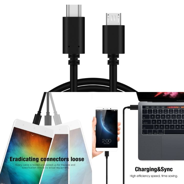 ประเภท-usb-c-c-ถึงสาย-usb-ไมโคร-usb-typec-ฟรีไม่พันกันสายข้อมูล0-5-1-1-5m