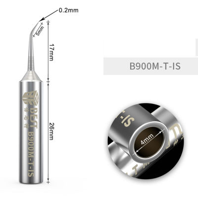 BET เครื่องเชื่อมเหล็กเคล็ดลับ B900M-T-I/B900M-T-IS ออกซิเจนฟรีทองแดง0.2มม.เส้นบินเชื่อมเคล็ดลับ Solder Iron Sting สำหรับ Hakko 936/937อุปกรณ์เชื่อมสายไฟ BGA DIY Rework อุปกรณ์ทำมือชุด