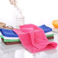 30x30cm Microfiber Soft Absorbent Cleaning Cloth Lint Free Streak Wash Cloth for House Kitchen Windows 3Pcs