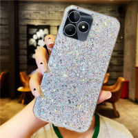 ใหม่เคสแวววาวหรูหรา Realme C51 C53 C53NFC เคสโทรศัพท์มือถือ Realme C53แฟชั่นส่องแสงเป็นประกายระยิบระยับ NFC 2023กันกระแทกกรอบด้านหลังซิลิโคนนิ่ม Realmec51