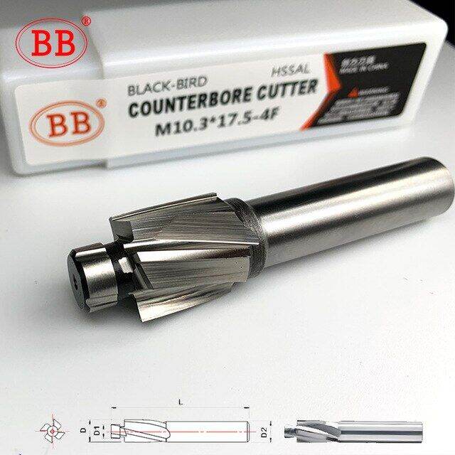 Bb Counterbore End Milling Tool Hss M3M16 For Flat Bolt Holes Screw Caps Ejector Cap