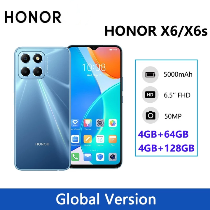 Global Version Honor X6 X6s Smartphone 6.5" FullView Display 50MP ...