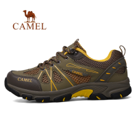 CAMEL_Outdoor Men Shoes 2021ฤดูร้อนใหม่กลางแจ้งรองเท้าปีนเขาสวมใส่ Breathable ตาข่ายรองเท้า Low-Top รองเท้าเดินป่า Hollow รองเท้าผู้ชาย