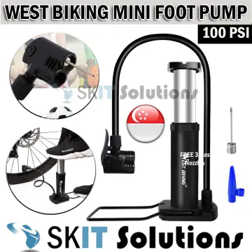 West biking mini pump best sale 100 psi