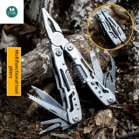Multi functional folding pliers All steel band lock functional combination tool Folding pliers Home outdoor survival