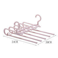 5-In-1 Pants Storage Rack Adjustable Folding For Clothes Hangers Clips Hangers For Skirts Clothes Rack Hangers For Skirts