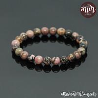 อาเป่า หินความรัก หินโรโดไนท์ ลายดำ Rhodonite ขนาด 8 มิล คัดหิน หินสงบ กำไลหินสี กำไลหินนำโชค หินสีชมพู หินมงคล สร้อยข้อมือ เครื่องรางนําโชค กำไลข้อมือ สร้อยข้อมือหิน กำไลข้อมือเท่ๆ สร้อยข้อมือชาย สร้อยข้อมือผู้หญิง