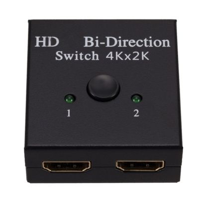 BOTHHY ตัวแยกสัญญาณ1x2 HDMI SWITCH Bi-Direction สวิตช์2x1 สองทิศทาง สวิตช์ที่รองรับ4K HDMI ไม่จำเป็นต้องตั้งค่า อะแดปเตอร์ ตัวแยกสัญญาณ HDMI แบบ2 in 1 สำหรับ hdtv/ ผู้เล่น/โปรเจคเตอร์/กล่องสมาร์ททีวี/จอภาพ