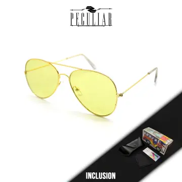 Chic Black Cat Eye Sunglasses with Yellow Lens – www.pipabella.com