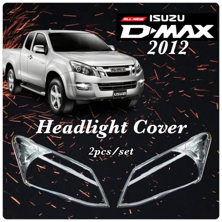 OCPA ISUZU DMAX 2012 Head Light Cover Chrome Garnish Headlight Car