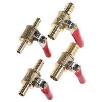 6mm-12mm Hose Barb Inline Brass Water Oil Air Gas Fuel Line Shutoff Ball Valve Pipe Fittings Plumbing Valves