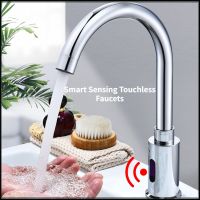 ✒♗☎ Smart Sensor Elbow Faucet Touchless Kitchen Sink Mixer Tap Bathroom Basin Infrared Faucet High Tech Vanity Auto Faucet Rotatable