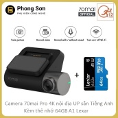 superior quality Combo Camera Hành Trình Xiaomi 70mai Dash Camera Pro Kèm