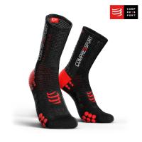 Compressport ถุงเท้าปั่นจักรยาน Sock V3 Bike Black/Red