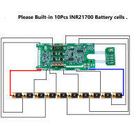 Doscing BL4040 10*21700 LiIon แบตเตอรี่กรณี PCB ชาร์จคณะกรรมการป้องกันเชลล์กล่องสำหรับ MAKITA 40โวลต์ BL4050 BL4025เรือน BL4020