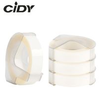 【Free-delivery】 Global Deals CIDY พลาสติก9มม. สีใส4ชิ้นสำหรับ DYMO ออแกไนเซอร์3D Xpress สำหรับผู้ผลิตป้ายลายนูน DYMO 1610/12965/1880 Motex E101