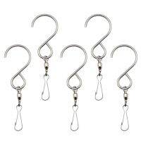 5/3/1Pcs Swivel Hooks Clips Stainless Steel Hooks Smooth Spinning for Hanging Wind Spinners Wind Chimes Crystal Party Tools Door Hardware Locks