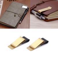 1pc Pen Loop For Notebook Retro Leather Journal Notebook Pencil Holder Bookmark With Metal Clip Office Supplies Wholesale