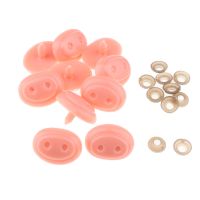 ♞✥ 10 Pcs Pink Pig Model Nose Plastic Safety Parts for Soft Toys Stuffed Animals Piggy Accessories For Dolls Pig Noses