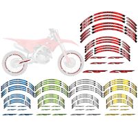 Motocross 21 quot; 18 quot; Rim Wheel Reflective Stripes Decals Tape Stickers for Honda CRF 450RX 450X/L 250RX/X/L/F 230L/F