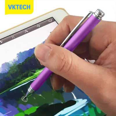 [Vktech] 2 In 1ปากกาสำหรับจอมือถือปากกาวาดภาพหน้าจอสัมผัส iPad ปากกาสไตลัส iPhone โต๊ะ