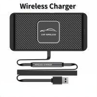 Wireless Car Charger 15W Mat Silicone Non-Slip Pad Car Wireless Phone Chargers Fast Charging Cars Available for Samsung IPhone Car Chargers