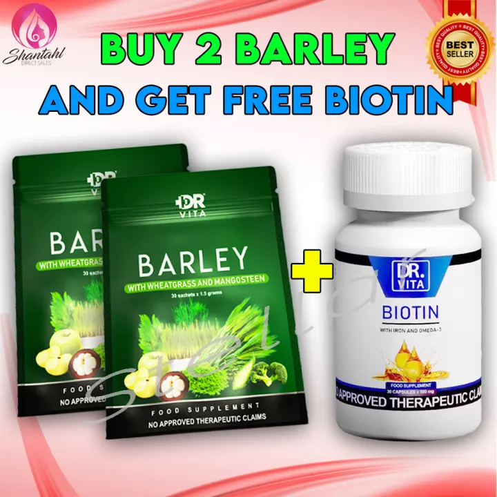 FREE BIOTIN! 2 PCS SALE! Original Dr. Vita Barley with wheatgrass and