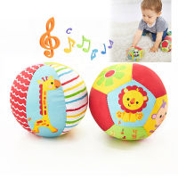 Baby Toys 0 12 Months Soft Cloth Rattle Ball Stuffed Baby Play Ball with Bell Cartoon Animals Interactive Toys Educational Toys