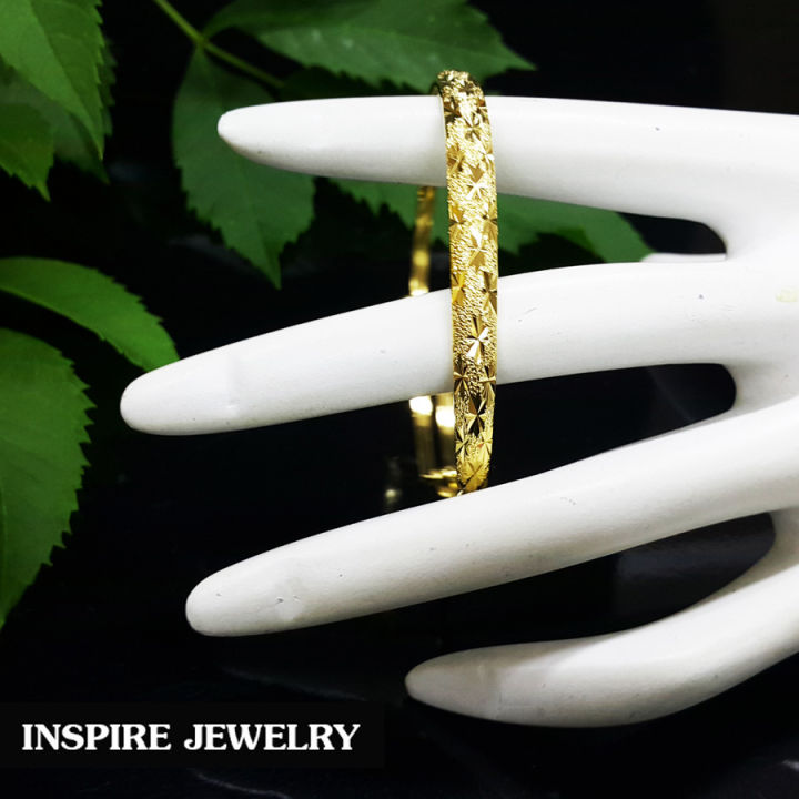 inspire-jewelry-สร้อยข้อมือทองลายไทยโบราณ-สวยงาม-ปราณีต-น้ำหนัก-4กรัม-งานทองไมครอน-ชุบเศษทองคำแท้-ยาว-17-5x0-5cm-18x0-5cm