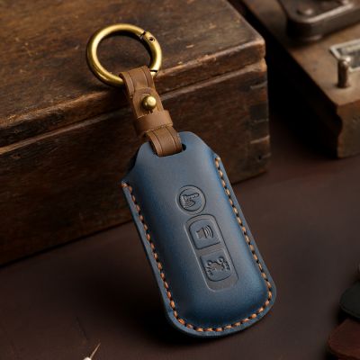 Moto Key Case Genuine Leather Cover for Honda Ns125la Lead125 Pcx160 350 Keyring Holder Shell Accessories