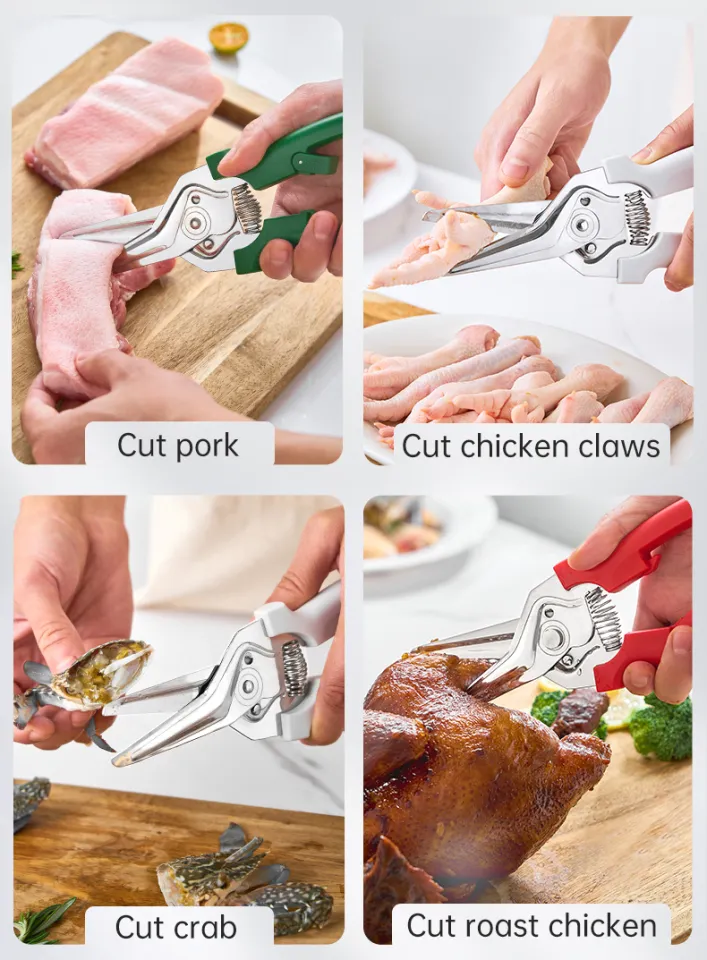 KUHN RIKON Kitchen Scissors Kitchen Shears Stainless Steel Comfortable  Handle Multi-functional Cut Roast Meat Chicken Fish Swiss Design