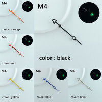 เข็มนาฬิกาเหมาะสำหรับ NH35/NH36นาฬิกาข้อมืออุปกรณ์เสริมตัวชี้ M4สีเขียวชิ้นส่วนนาฬิกาเรืองแสงพิเศษ