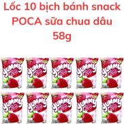 Bánh snack POCA vị sữa chua dâu yummy bịch 58g