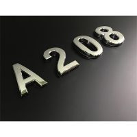 【LZ】☫☾  Customized Stereo Number Pasted On Wall Home House Door Digital Sticky 3d Letters Hotel Room Numbers Plate Room Sign Plastic